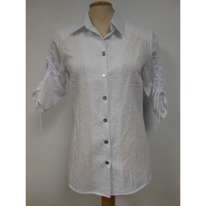 The Perfect Vacation Blouse in White